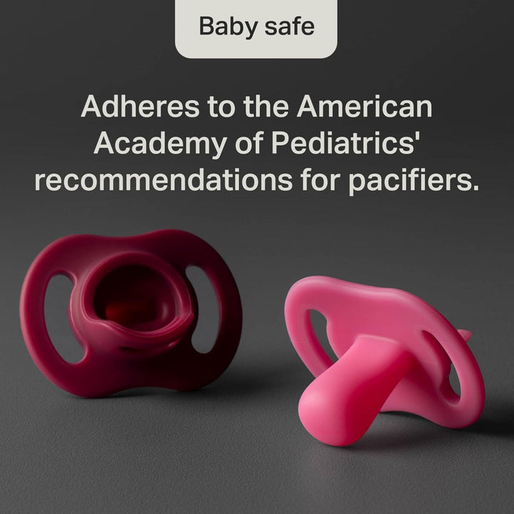 Ultra-Light Stayput Dummy, 6-18M, 4-Pack, One-Piece Silicone Soother