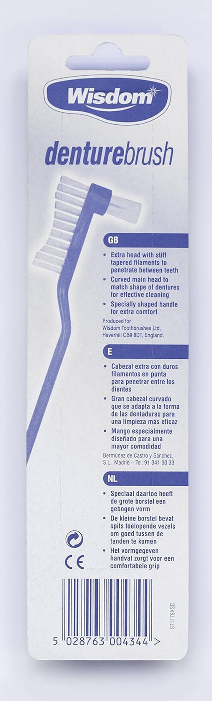 Denture Brush, Pack of 4