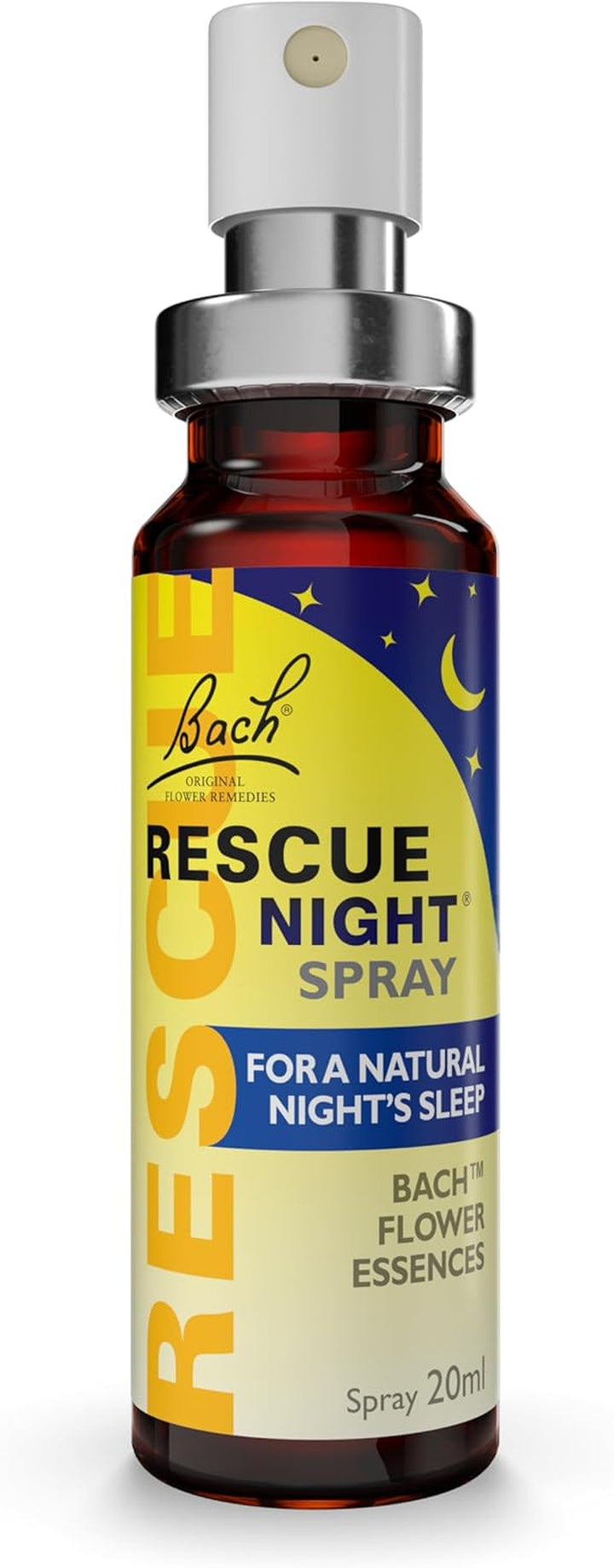 Night Spray (20Ml), for a Natural Night'S Sleep, Natural Flower Essences, Helps Switch off from Repetitive Thoughts, Disconnect from Distractions, Night Support, Aid a Restful Night