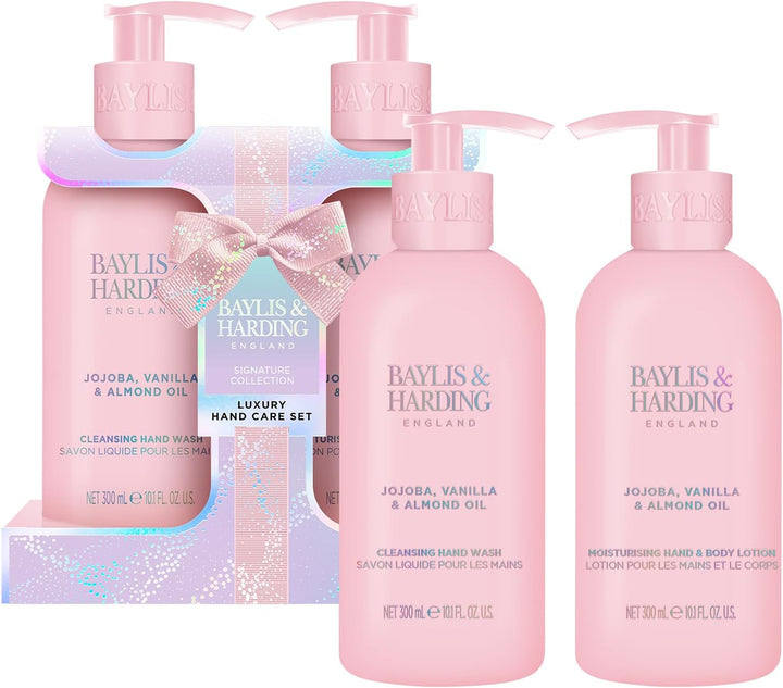 Jojoba, Vanilla & Almond Oil Luxury Pamper Present Gift Set - Vegan Friendly