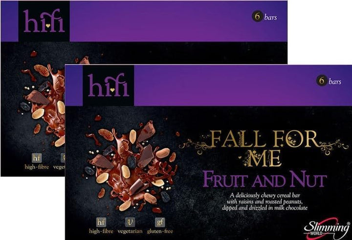 Fruit and Nut Hifi Bars, 20G Each, 2 Packs of 6 Bars