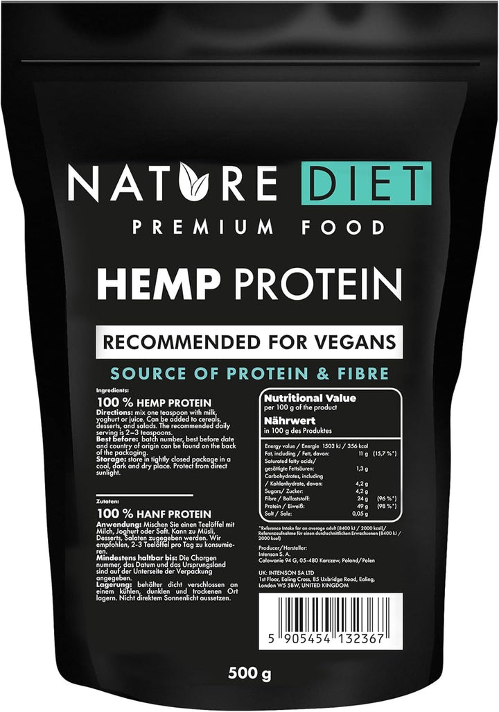 - Hemp Protein 1000G , Vegan , Protein Powder , Plant-Based