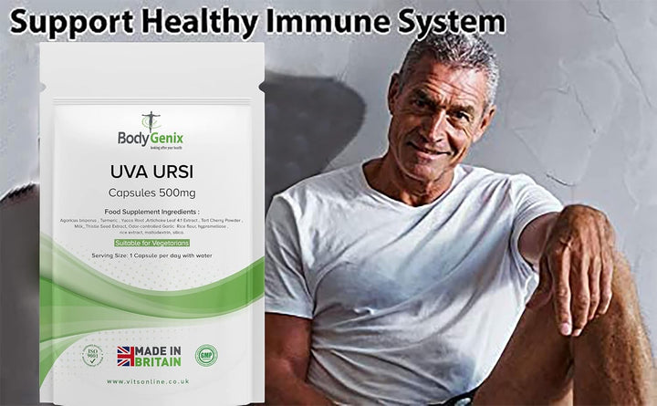 UVA URSI 500Mg 60 Caps BLADDER, CYSTITIS, URINARY INFECTIONS Vegetarian