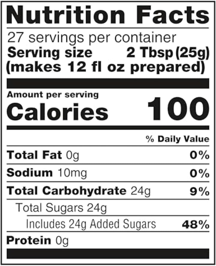 Iced Tea Peach Drink Mix, Powder, Makes 10 Quarts 670G Tub