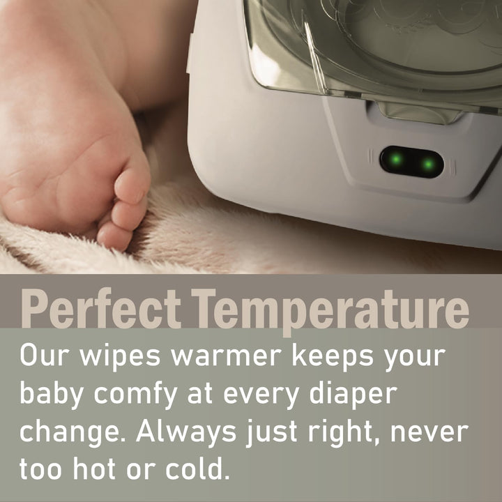 Baby Wet Wipes Warmer, Dispenser, Holder and Case - with Easy Press On/Off Switch, Only Available at Amazon