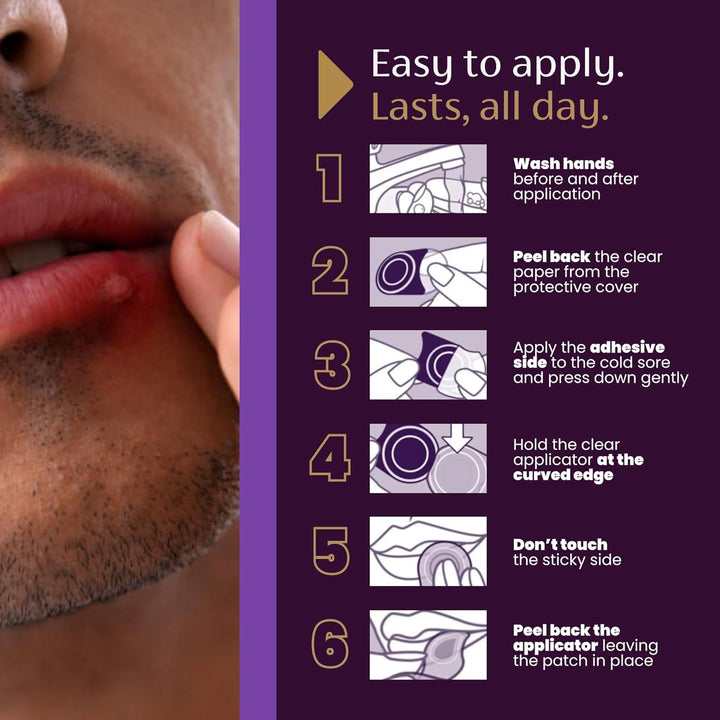 Cold Sore Discreet Healing Patch - a Patch That Protects and Conceals Cold Sores - 15 Count