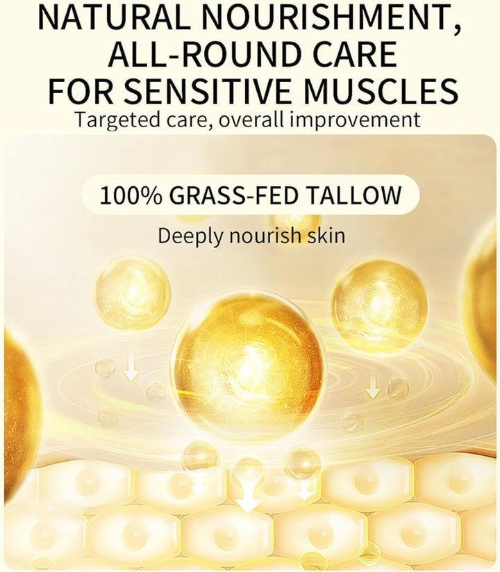 2Pcs Belano Tallow Glow Balm,Belano Tallow Barrier Reconstruction Balm,With Colloidal Oatmeal Organics Tallow,Deep Nourishment to Support Skin'S Natural Barrier