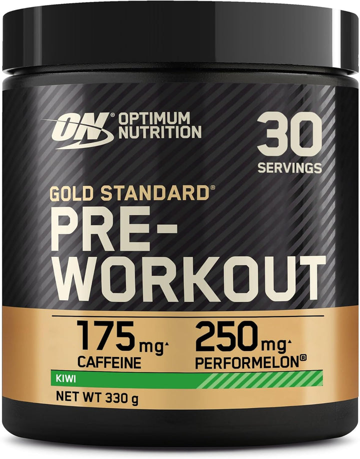 Gold Standard Pre Workout Powder, Energy Drink with Creatine Monohydrate, Beta Alanine, Caffeine and Vitamin B Complex, Nutrition Supplement, Watermelon Flavour, 30 Servings, 330 G