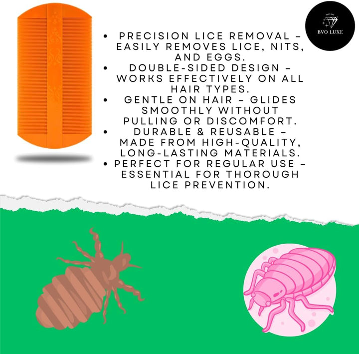 Escenti Head Lice Defence Kit 2X Kids Leave in Conditioner Spray 125Ml with Tea Tree for Lice Prevention and  Nit Comb for Tangle Free Hair