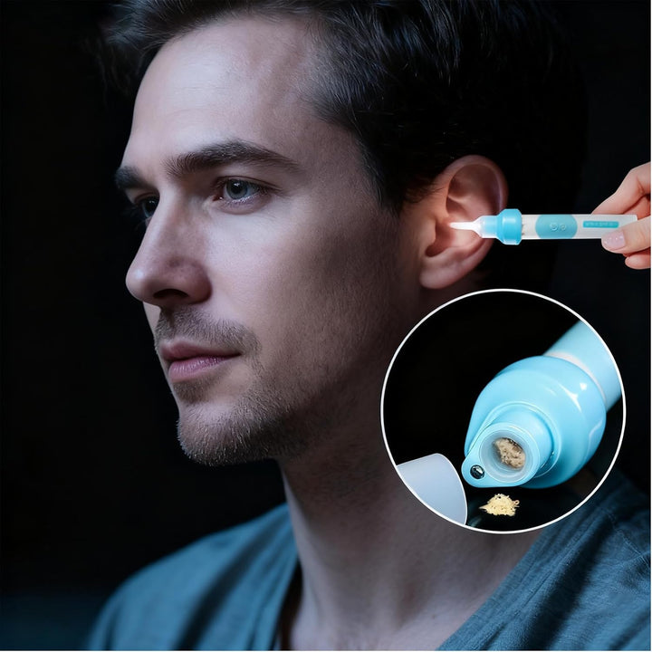 Oroclear Earwax Remover Adult, Electric Oroclear Ear Cleaner Kit Mit 2 Pcs Silicone Replacement Heads