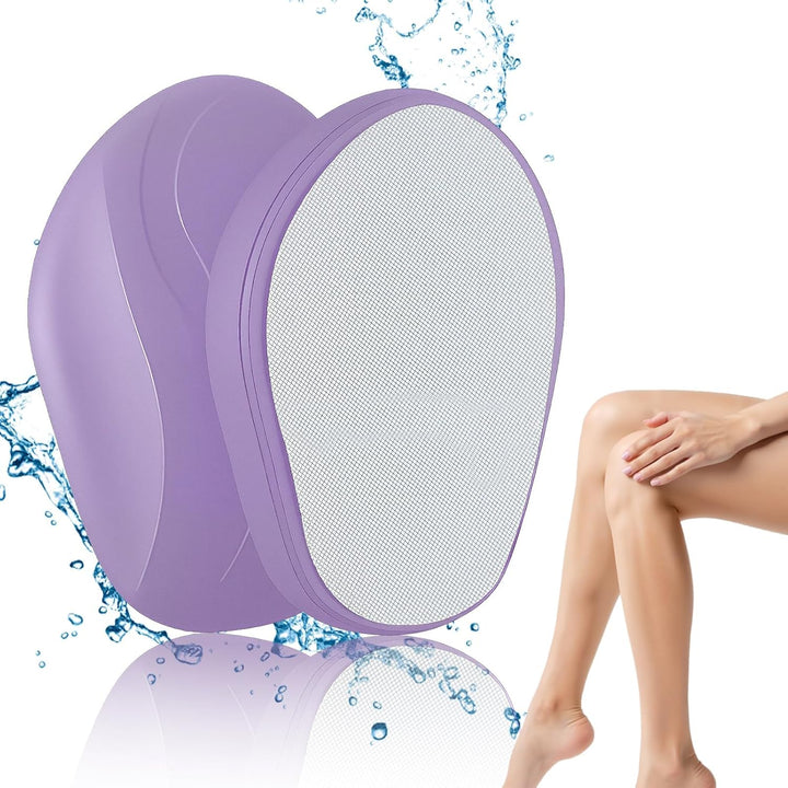 Crystal Hair Remover for Purple Nano Glass Remover - Gentle Body Hair Removal Tool, Easy Magic Hair Eraser for Women, Suitable for All Parts of the Body, Makes Skin Soft and Silky
