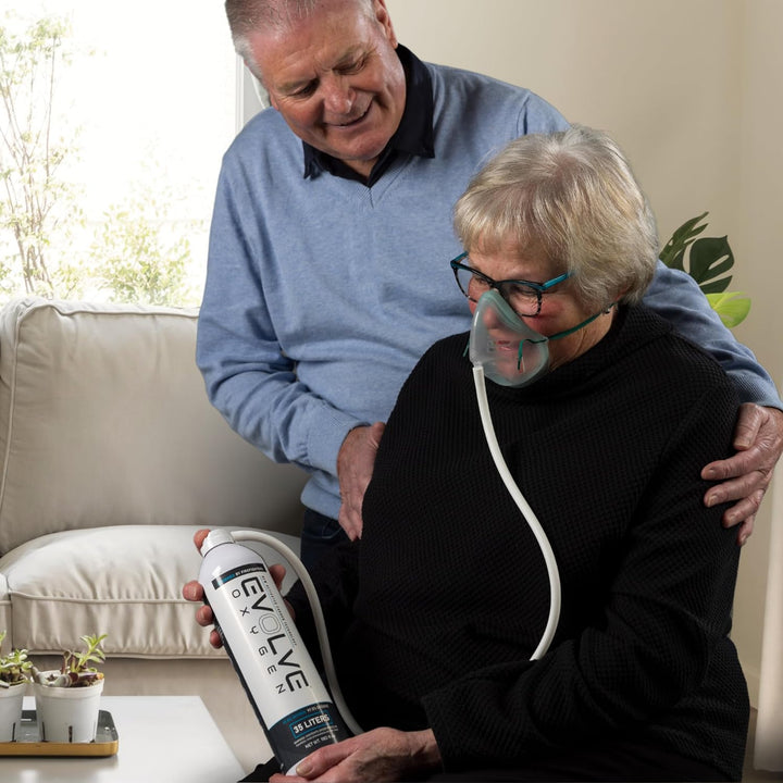 35-Litre Pure Oxygen Canister with Mask and Tube | Portable Oxygen Can | Ideal for Home Use and Outdoor Activities | Designed by Firefighters | Made in Britain | Pack of 1