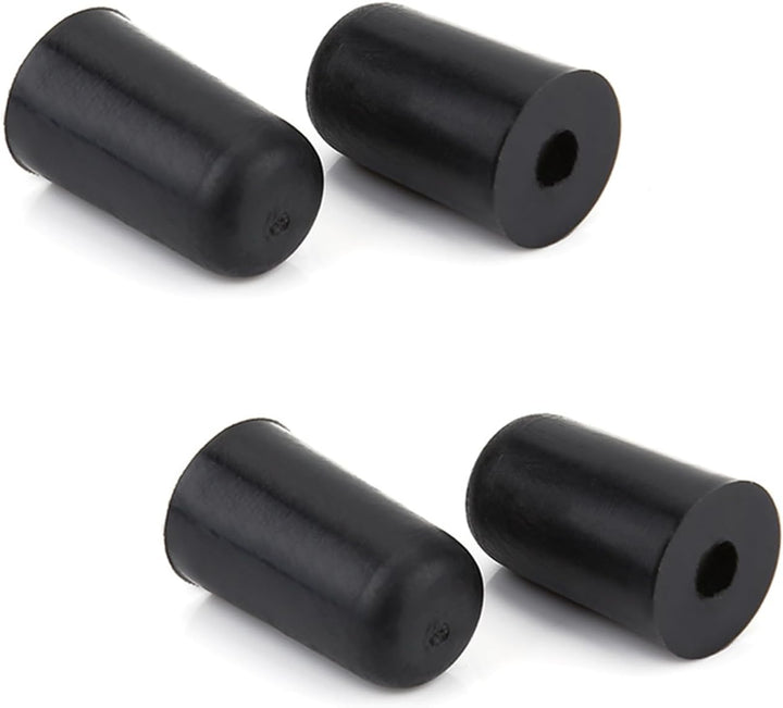 4Pcs Cello Endpin Tip Portable Cello Rubber Endpin Tip Protector End Cap Accessory Instrument Replacement Black