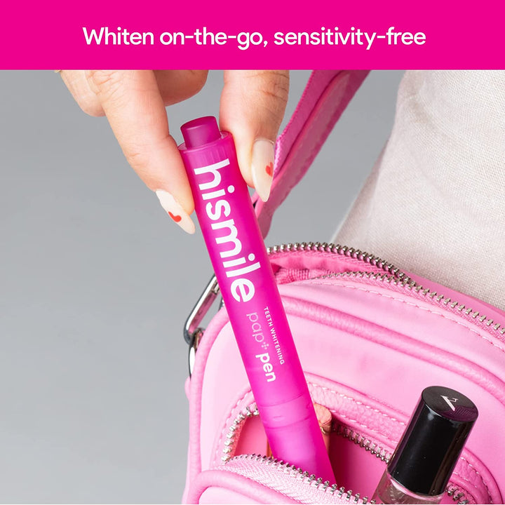 Pap+ Whitening Pen, Tooth White Pen, Peroxide-Free Teeth Whitened, Sensitivity Free, Tooth Lightening Stick, Whitening Hard to Reach Places
