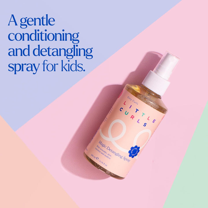 Little Curls Magic Detangling Spray, 200Ml, Kids Hair Detangler, Tames Tangles & Hydrates, Gentle Leave-In Conditioner, Easy Routine, Vegan & Cruelty Free, for All Curly Hair Types