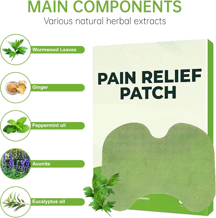 40Pcs Knee Pain Relief Patches,Knee Patches for Pain Relief,Wellness Knee Pain Relief Patches Uk,Knee Pain Relief Patches Relieves Muscle Soreness in Knee, Neck, Shoulder