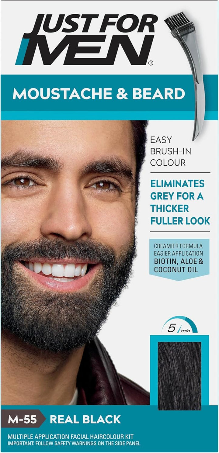 Moustache & Beard Light Brown Dye , Eliminates Grey for a Thicker & Fuller Look � M25