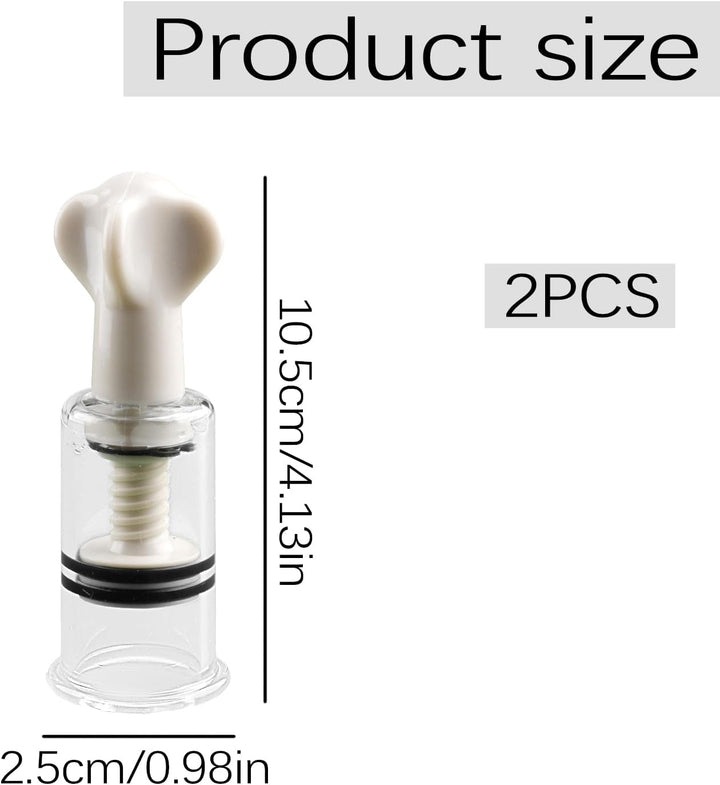 2 Pcs Thickened Hand-Twist Vacuum Cupping Set Health Benefits Moisture Removal Home Use Rotating Suction Therapy for Fatigue Relief Stress Reduction