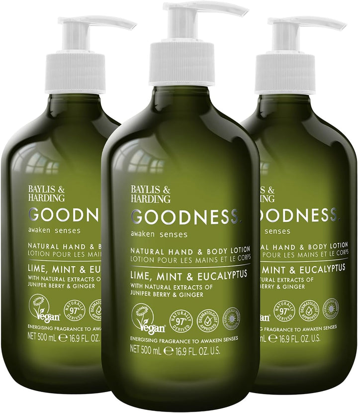Goodness Oud, Cedar and Amber Body Wash, 500 Ml (Pack of 3) - Vegan Friendly