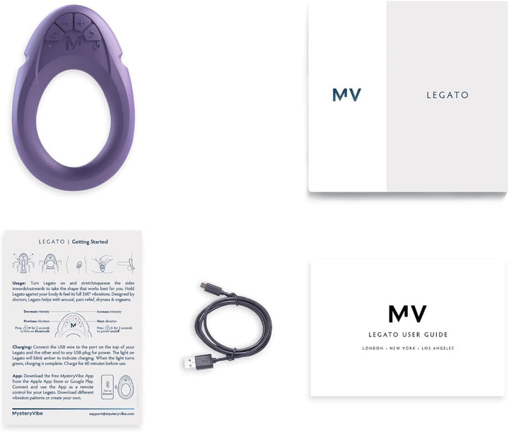 Legato – Ultra-Slim Bendable External Stimulator for Natural Lubrication & Arousal Support with 360° Vibrating Stimulation