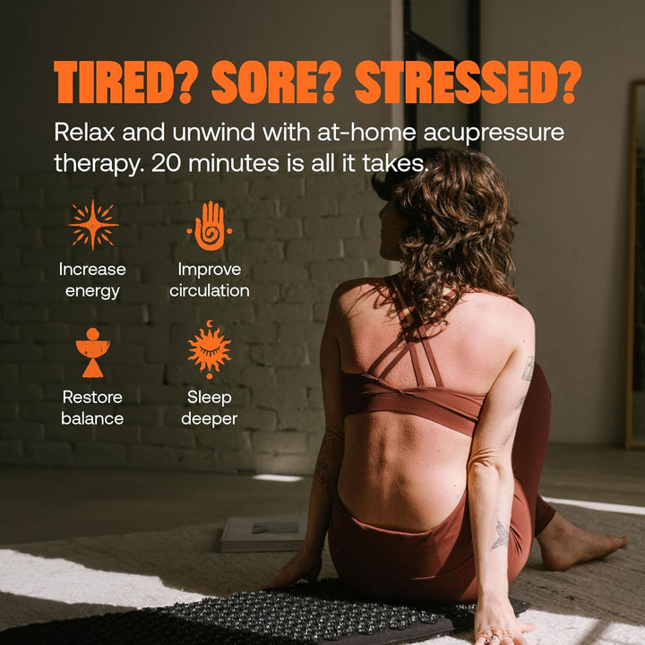 Acupressure Mat for Relaxation, Level 1, 8,000 Signature Spikes That Massage Muscles, Aid Sleep & Unlock Inner Tension | Similar to Acupuncture, No Needles Required
