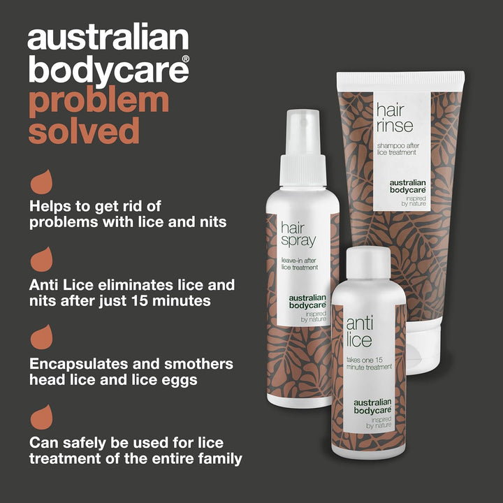 Lice Kit with Tea Tree Oil - Ultimate Solution for Lice and Nits Infestations with Hair Rinse, Hair Spray, and Anti-Lice Treatment - Safe for All Hair Types