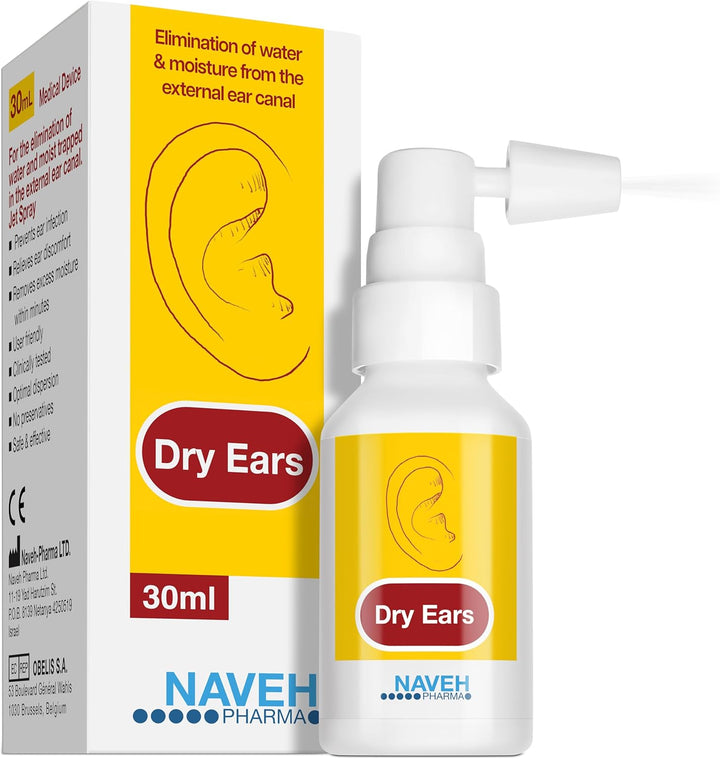 ® Dry Ears | Swimmers Ear Drops Spray - Ear Drying Drops for Swimmers Adults and Kids/Remove Water Trapped in Ears and Hearing Loss (30 ML)