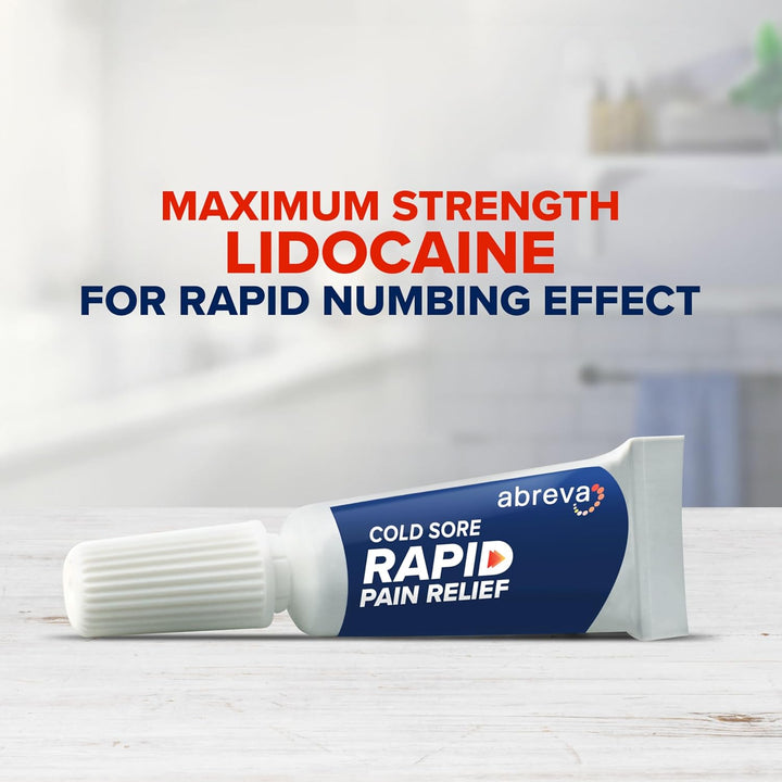 Cold Sore Treatment Rapid Pain Relief Cream - 1 Tube, 3 Grams