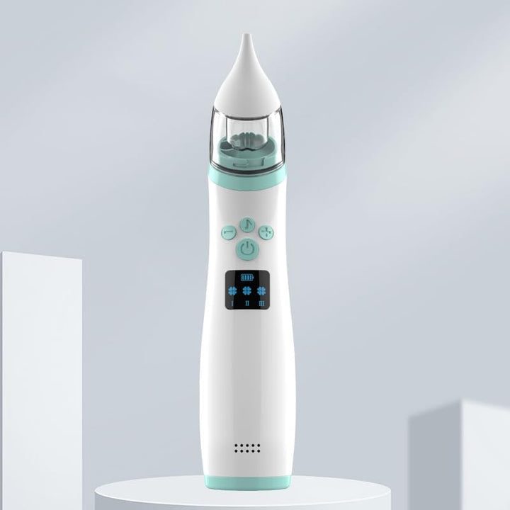 Electric Nasal Aspirator Baby,Portable Baby Nasal Aspirator,Baby Nose Suckers Automatic Nose Cleaner with 2 Silicone Tips, Adjustable Suction 3 Level, Music and Light Soothing Function, Anti-Backflow