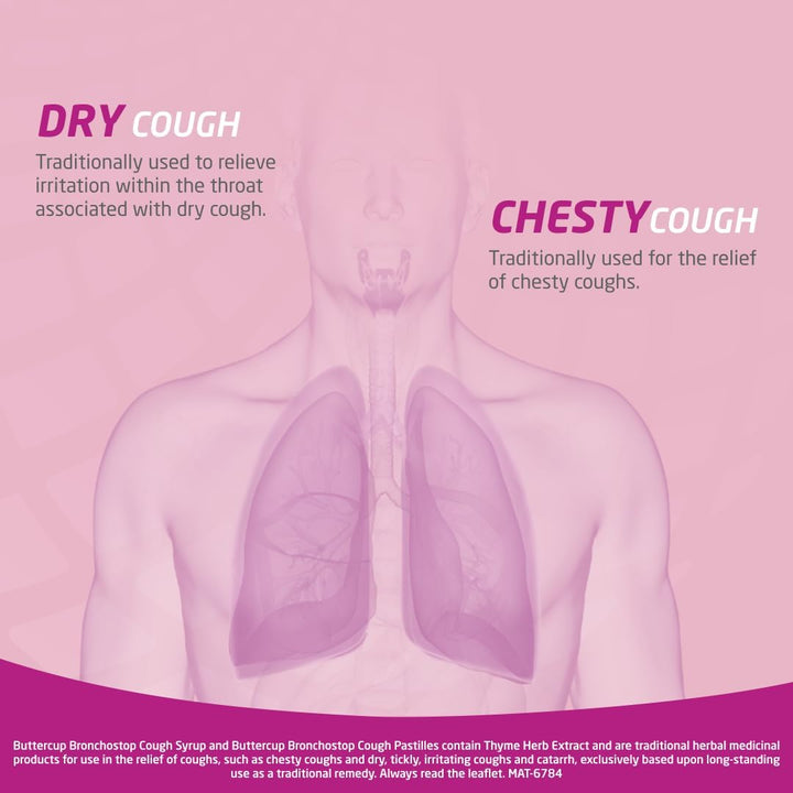 Cough Syrup (120Ml) - Relief for Dry or Chesty Coughs - with Natural Thyme Herb and Marshmallow Root Extract - Non Drowsy Cough Medicine That Can Be Diluted & Undiluted - Alcohol Free