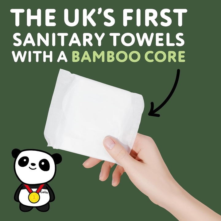Organic Sanitary Towels for Women – Heavy Flow – 12 Organic Pads per Pack - with Bamboo Pads and Core