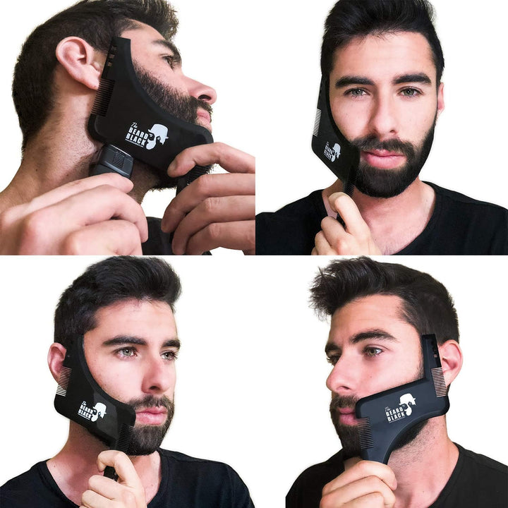 Beard Shaping & Styling Tool with Inbuilt Comb for Perfect Line up & Edging - Premium Quality Product
