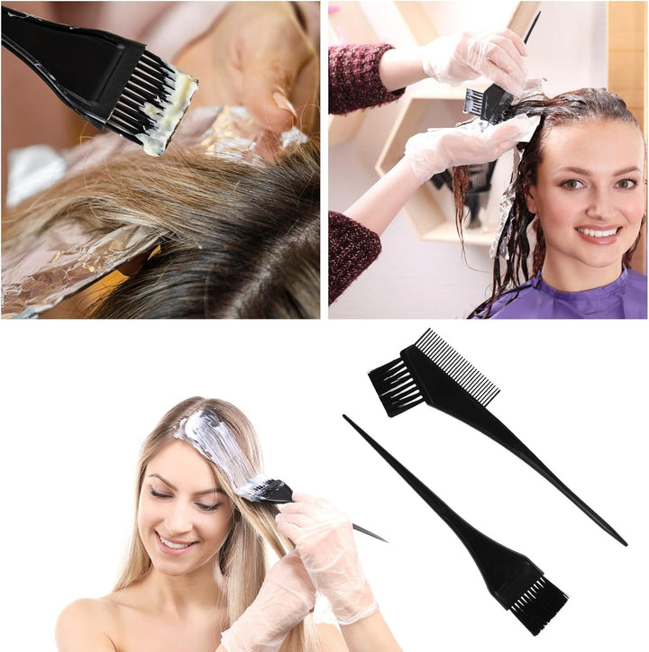 4Pcs Highlighting Cap and Hook Kit,Highlight Cap with Holes for Salon Hair Dyeing Hairdressing and Diy Dyeing Hair