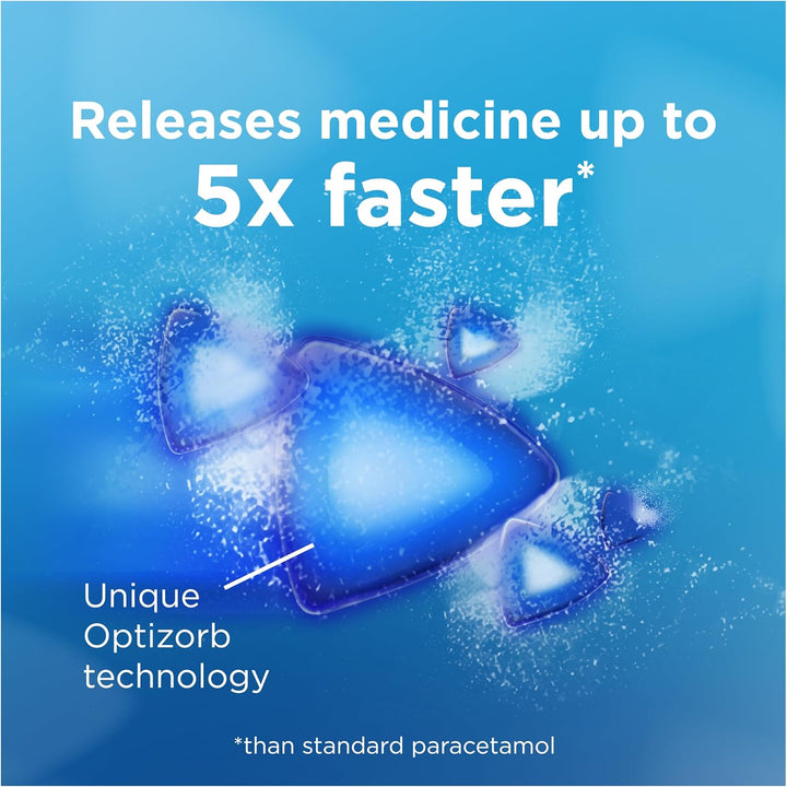 Advance Painkillers, 500Mg Paracetamol Tablets, Pain Relief for Migraines, Headaches, Backache, Period Pain and Toothache, Pack of 16