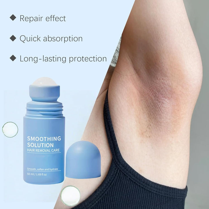 After Shave Soothing Roll on Serum,Smoothing Solution Ingrown Hair Treatment,Ingrown Hair Serum Roll On,After Shave Oil,Razor Bumps Treatment for Women Underarm/Face/Neck/Leg,Gently Cleanses Armpits