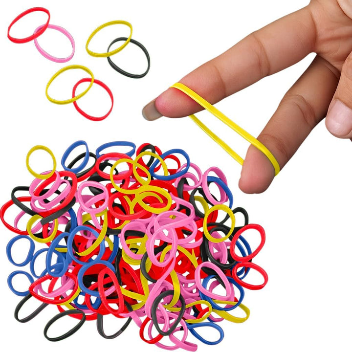 250X Clear Elastic Ponytail Holders, Ties, Small