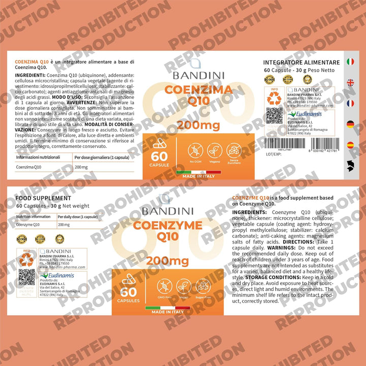 ® Coq10 200Mg | 60 Vegan Capsules of High-Strength Co Enzyme Q10 (2-Month Supply) | Naturally Fermented & Lab Tested Ubiquinone Q 10 | High Absorption Coenzyme Coq 10 Supplement 100% Pure