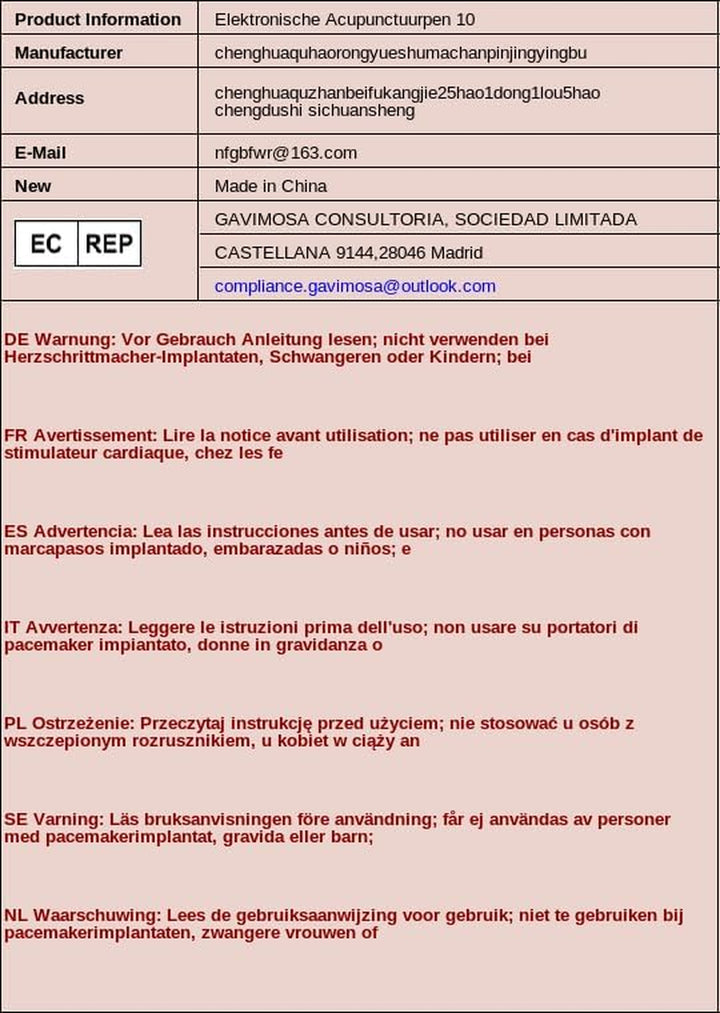 Electronic Acupuncture Pen 10 Level Adjustable Dry Needling Stimulator Energy Meridian Massage Pen