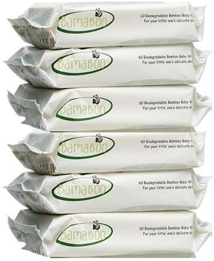 100% Compostable Bamboo Baby Wipes - Single Packs