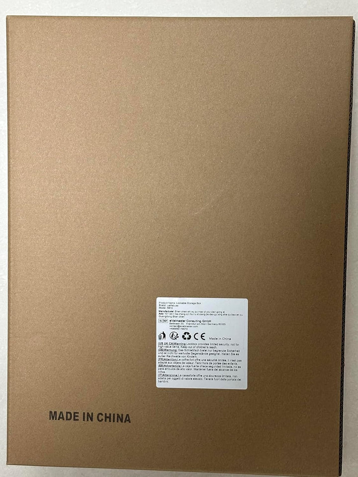 Large Lockable Storage Box, 24 Litre Combination Lock Box for Personal Items/Office Locker/School/Medicine/Snacks/Phone Jail/Electronic/Home