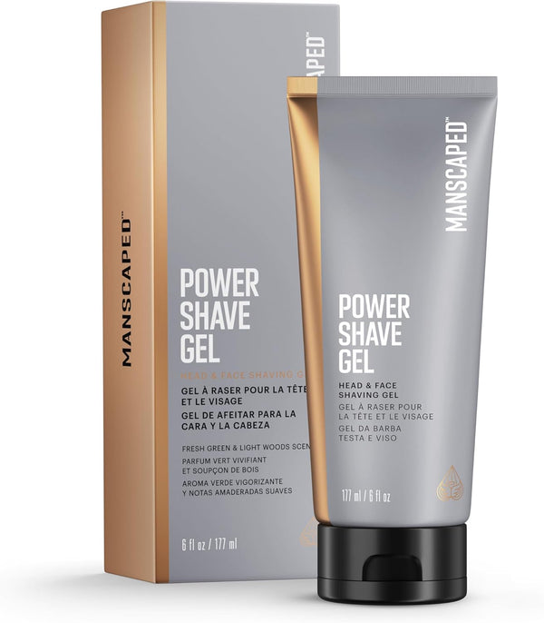 ® Power Shave Gel, Men'S Soothing Head & Face Shaving Gel, with Witch Hazel & Gentle Liquid Exfoliants to Help Defend against Irritation, Ingrown Hairs & Razor Bumps, 6 Fl Oz