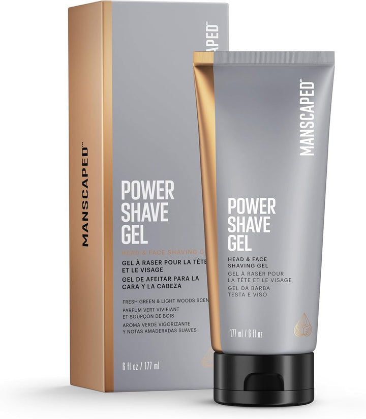 ® Power Shave Gel, Men'S Soothing Head & Face Shaving Gel, with Witch Hazel & Gentle Liquid Exfoliants to Help Defend against Irritation, Ingrown Hairs & Razor Bumps, 6 Fl Oz