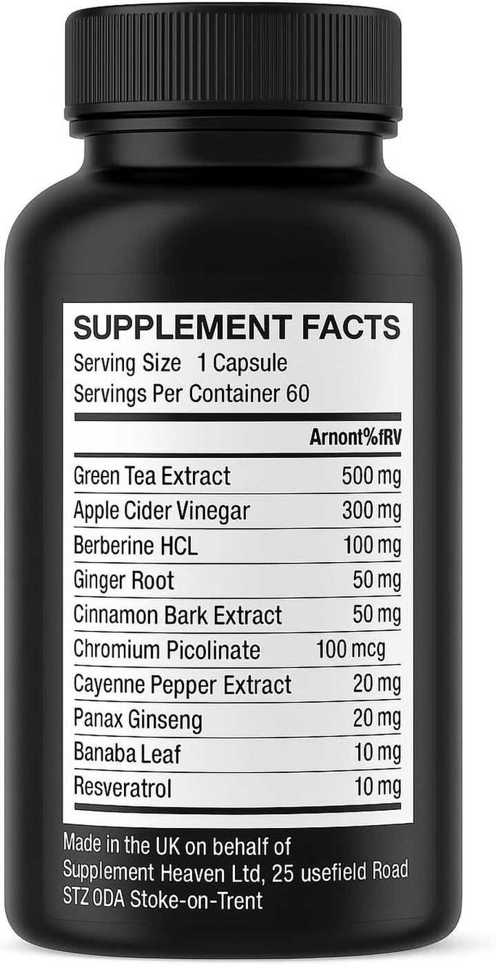 Laellium - Weight Management Capsules - Natural Ingredients - 60 Capsules/