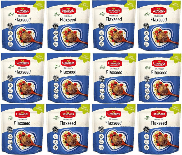 Organic Milled Flaxseed, 425 G - Pack of 2.