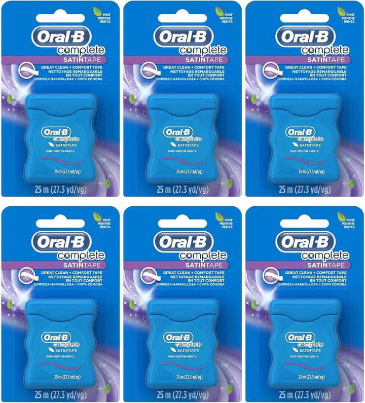 Oral B Satin Mint Tape (25M) - Pack of 6
