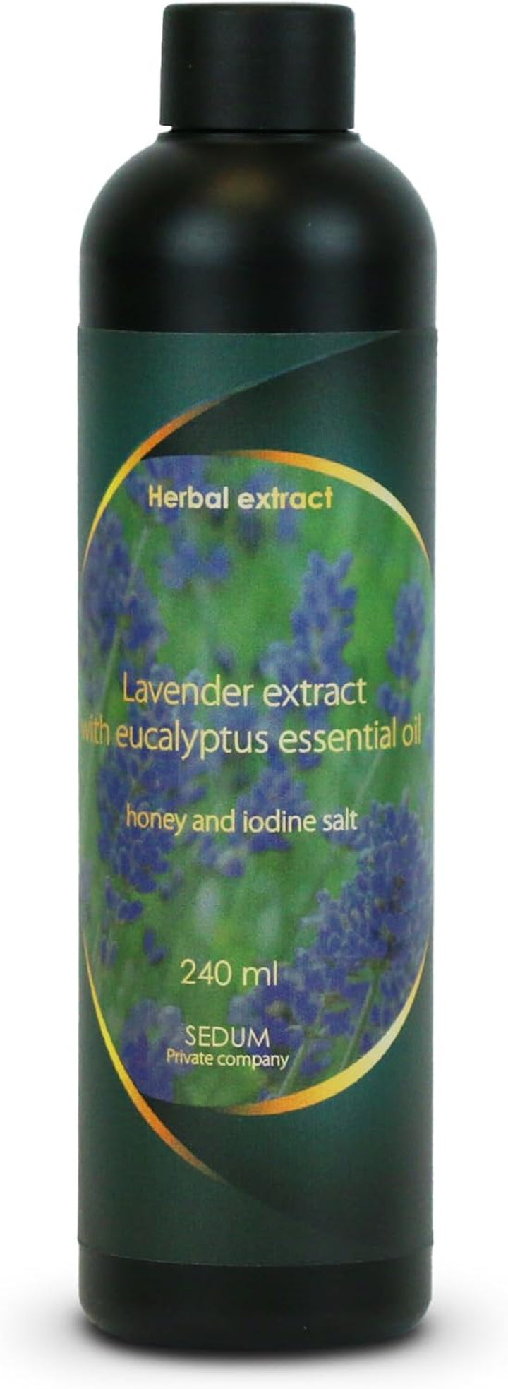 Natural Herbal Extract for Sauna, Massage, Broom Soaking - Sauna Infusion with Salvia Leaves Extract with Eucalyptus Essential Oil, Honey and Iodine Salt - 240Ml