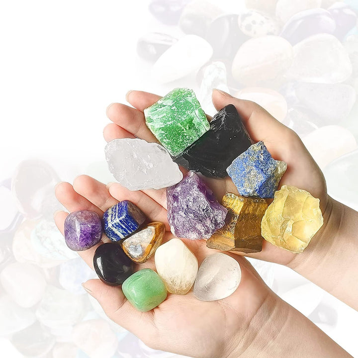 Moonstone Healing Crystal Stones, 1.25-2.0" Large Reiki Healing Gemstones Natural Tumbled Polished Stones for Energy Witchcraft Therapy Meditation