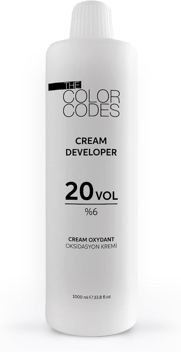 Professional Cream Hair Developer Activator Peroxide for Hair Colouring Long Lasting Colour and Grey Coverage 1000Ml -%20 Volume
