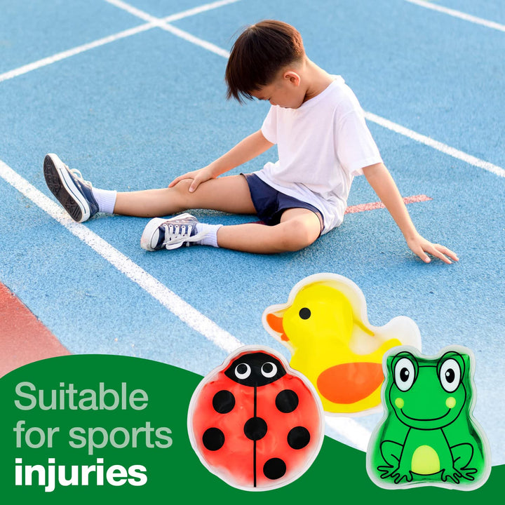 Hypagel Kids Gel Reusable Packs (Hot or Cold) - Pack of 3 for Bumps, Bruises, Muscle Pains
