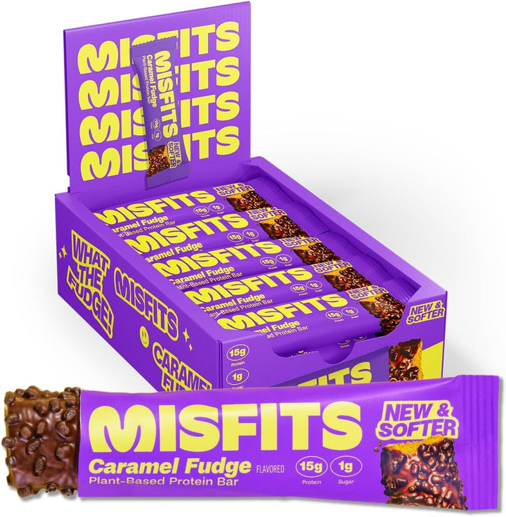 Vegan Protein Bars - Updated Recipe | Low Sugar & Carb, High Fibre Snacks | Variety Pack of 12 (4 Flavours)